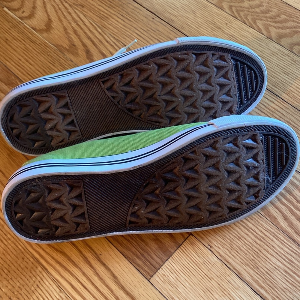 Epic Step womens lime green canvas sneakers - Picture 7 of 8